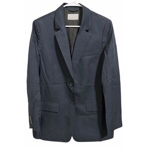 Everlane The Oversized Blazer Navy Blue Women's Size 10